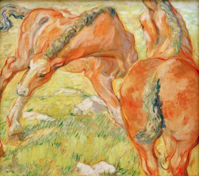 Mutterpferd und Fohlen von Franz Marc