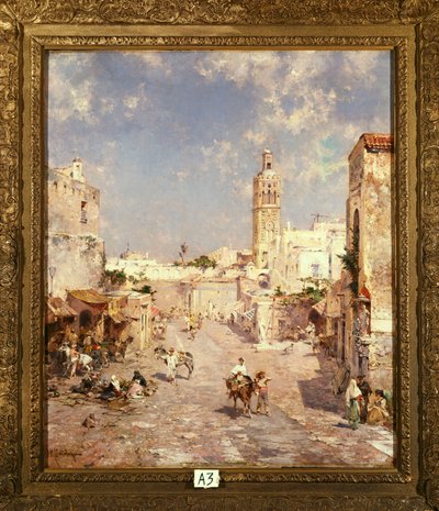Figuren in einer maurischen Stadt von Franz Richard Unterberger