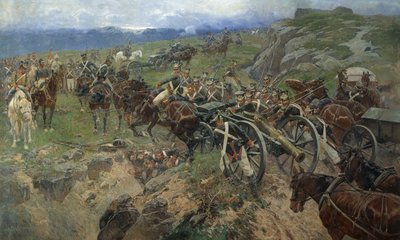 Die lebende Brücke, 1892 von Franz Roubaud