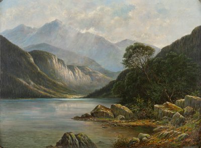 Badersee mit Wetterstein von Franz Stephan Paschinger