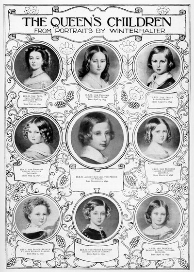 Die Kinder von Königin Victoria, Mitte des 19. Jahrhunderts von Franz Xaver Winterhalter