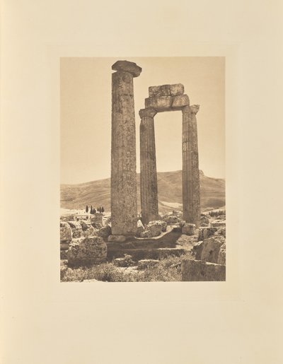 Der Tempel des Zeus in Nemea von Frédéric Boissonnas