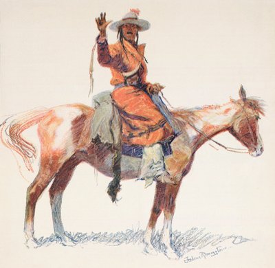 Ein Apache-Scout von Frederic (after) Remington