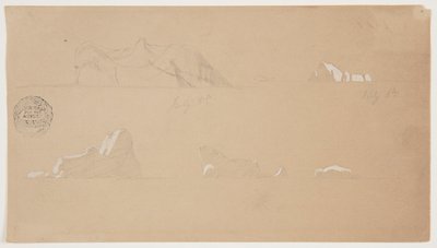 Schwimmende Eisberge von Frederic Edwin Church