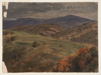 Hügelige Landschaft, Frühherbst von Frederic Edwin Church