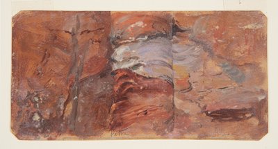 Studie von Felsen, Petra von Frederic Edwin Church