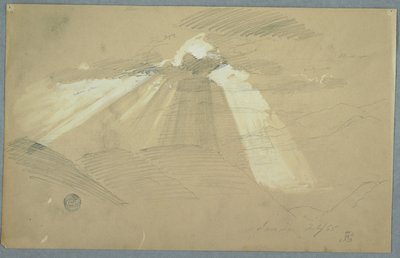 Sonne, die durch Wolken scheint, Jamaika von Frederic Edwin Church