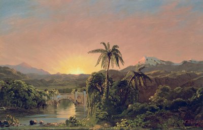 Sonnenuntergang in Ecuador von Frederic Edwin Church