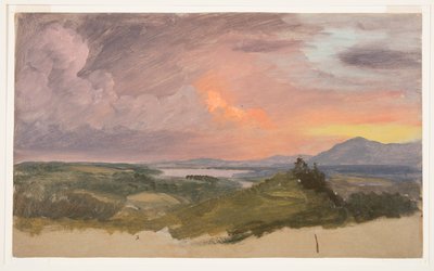 Sonnenuntergang im Hudson Valley von Frederic Edwin Church