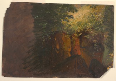 Waldszene mit Felsen von Frederic Edwin Church