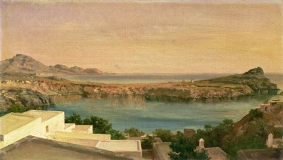 Lindos, Rhodos, ca. 1867 von Frederic Leighton
