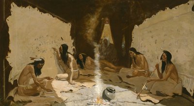 Historiker des Stammes, 1890-99 von Frederic Remington