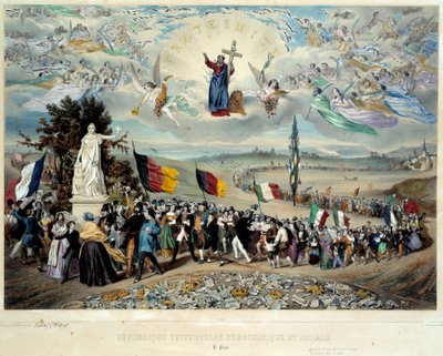 Die universelle demokratische und soziale Republik von Frederic Sorrieu