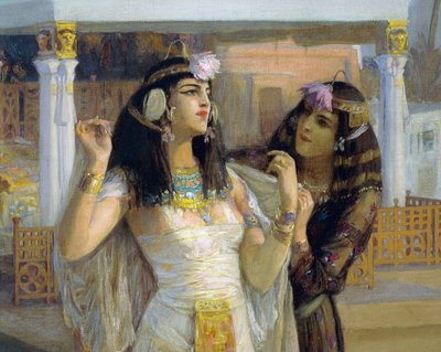 Kleopatra auf den Terrassen von Philae von Frederick Arthur Bridgman