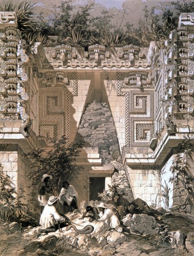 Tor, Casa del Gobernador, Uxmal von Frederick Catherwood