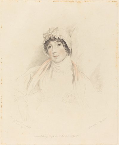 Lucy Lawrence von Frederick Christian Lewis I after Sir Thomas Lawrence