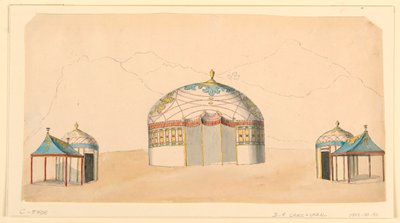 Entwürfe für Pavillons von Frederick Crace