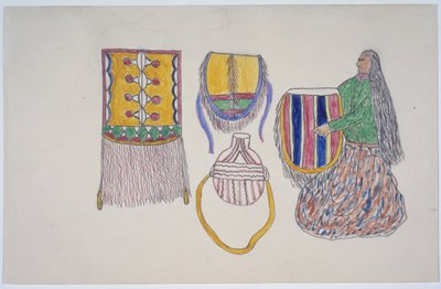 Frau mit Waren von Frederick Gokliz