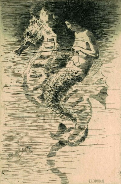 Die Meerjungfrau, ca. 1881 von Frederick Stuart Church