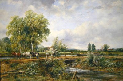 Pastorale Landschaft von Frederick Waters Watts