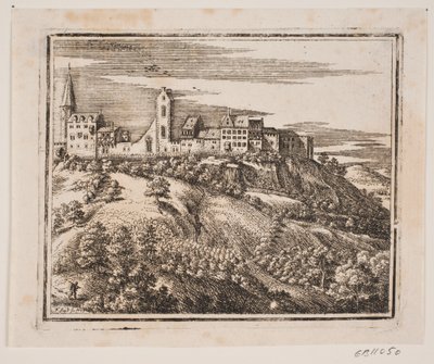 Ein Bergdorf, liegt links von Frederik Laub