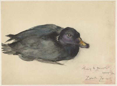 Schwarze Samtente von Frederika Henriëtte Broeksmit