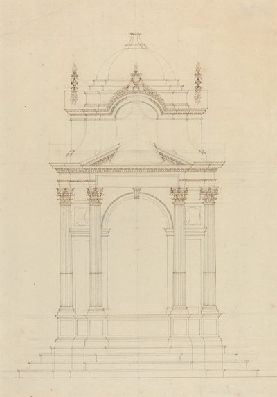 Entwurf für ein Baldachin von French 18th Century
