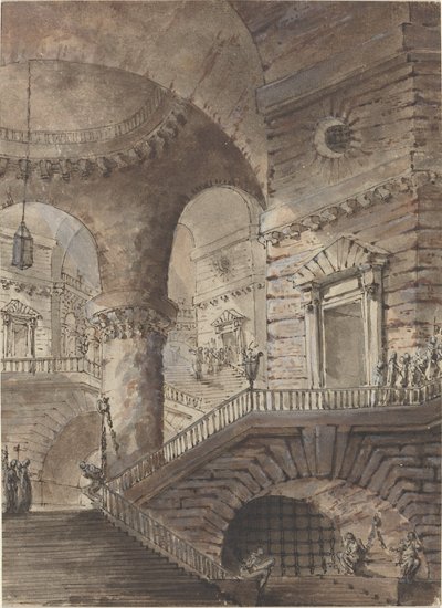 Römisches Gefängnis von French 18th Century Follower of Giovanni Battista Piranesi