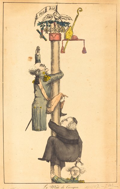 Der schmierige Pfahl von French 19th Century