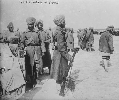 Indische Soldaten in Frankreich, 1914-1915 von French Photographer