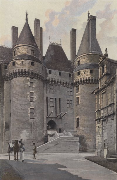 Langeais, Schloss, Eingang zur Stadtseite von French Photographer