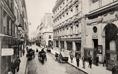 Rue de Provence, Paris (s/w Foto) von French Photographer