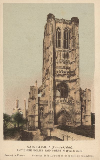 Saint-Omer, alte Kirche Saint Bertin von French Photographer