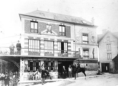 Das Hotel Fournaise in Chatou, ca. 1880 von French Photographer