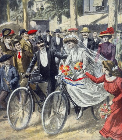 Eine Fahrradhochzeit von French School