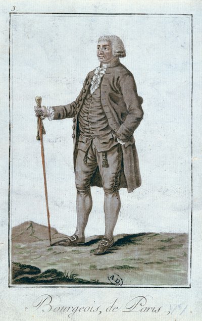 Ein Bürger von Paris, 1787 von French School