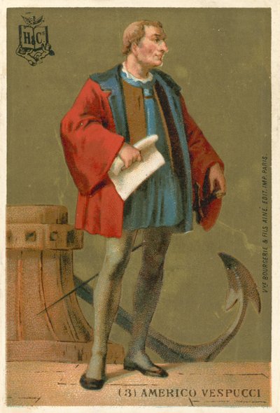 Amerigo Vespucci, italienischer Navigator von French School