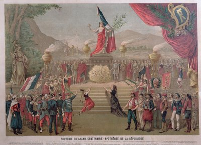 Apotheose der Republik, um 1889 von French School