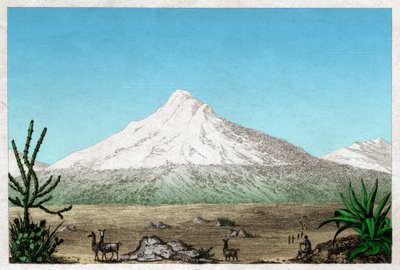 Chimborazo Vulkan (Stich, ca. 1840) von French School