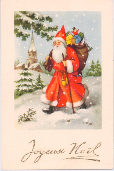 Weihnachtspostkarte, ca. 1907 von French School