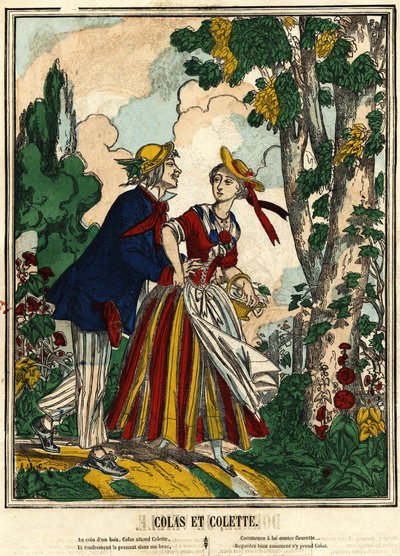 Colas und Colette (Bild von Epinal) von French School