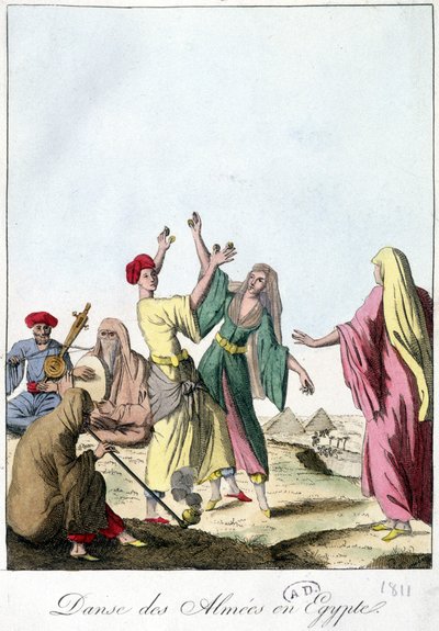 Tanz der Almies in Ägypten. 1811. von French School