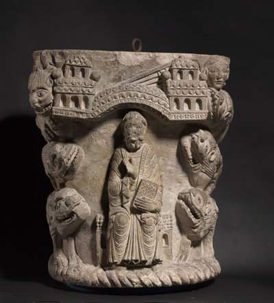 Daniel in der Löwengrube, ca. 1125-1150 von French School