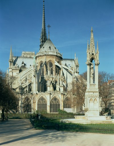 Ostseite von Notre Dame, 1163-1345 von French School