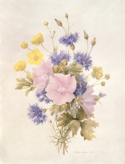 Feldblumen, 1842 von French School