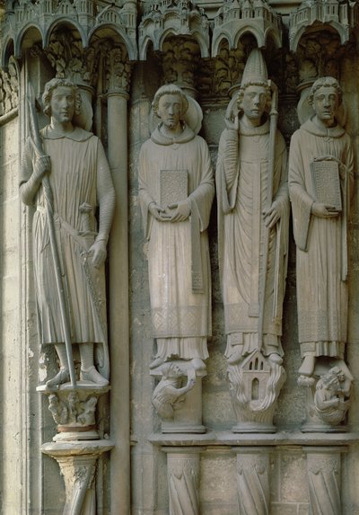 Vier Märtyrerheilige, Kathedrale von Chartres, ca. 12120 von French School
