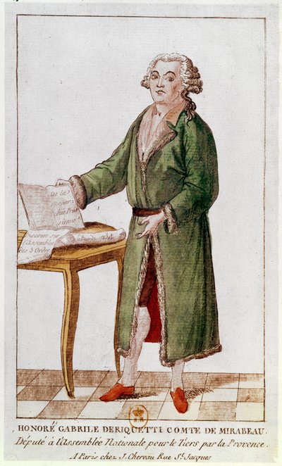 Honoré Gabriel Riqueti Mirabeau (1749-91) von French School