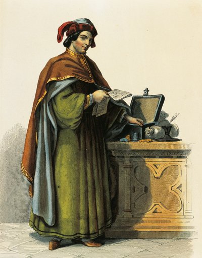 Jacques Coeur (ca. 1395-1456), französischer Kaufmann von French School