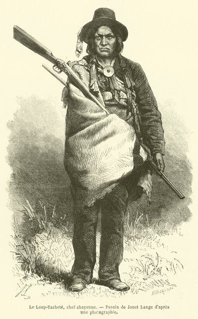 Der gefleckte Wolf, Häuptling der Cheyenne von French School