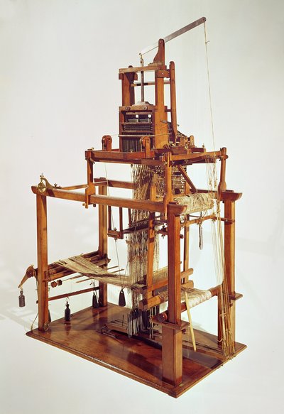 Webstuhl entworfen von Joseph Marie Jacquard (1752-1834) von French School